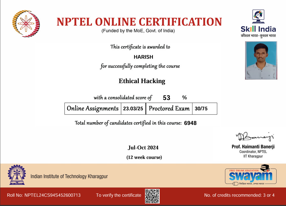 Ethical Hacking Certificate